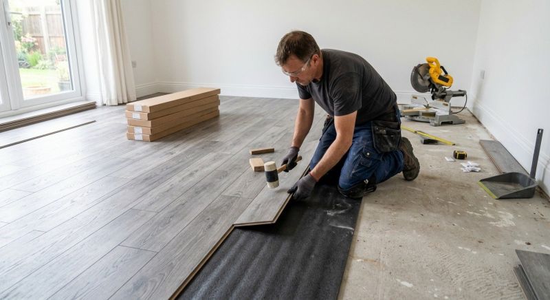 Laminate Floor Installation in Cuyahoga Falls, OH