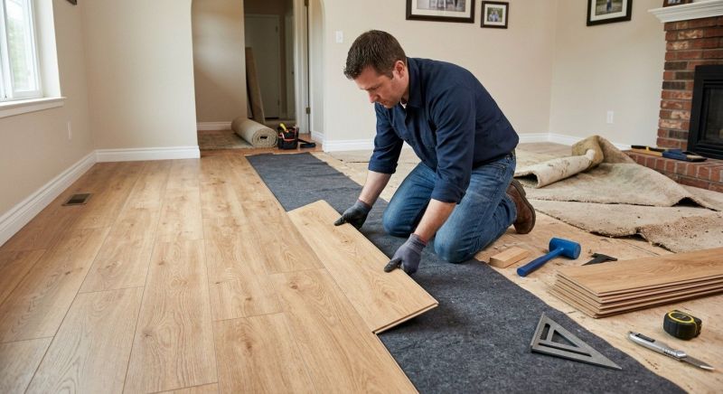 Laminate Floor Remodeling in Stark County, OH