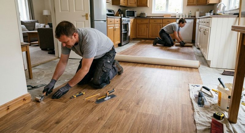 Linoleum Flooring Replacement in Stark County, OH