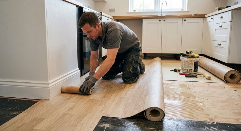 Sheet Linoleum Installation in Summit County, OH